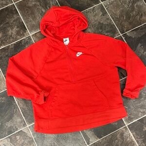 Nike Red Half-Zip Hoodie